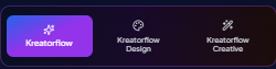 Model selection and settings interface